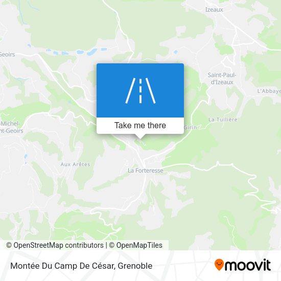 Montée Du Camp De César map