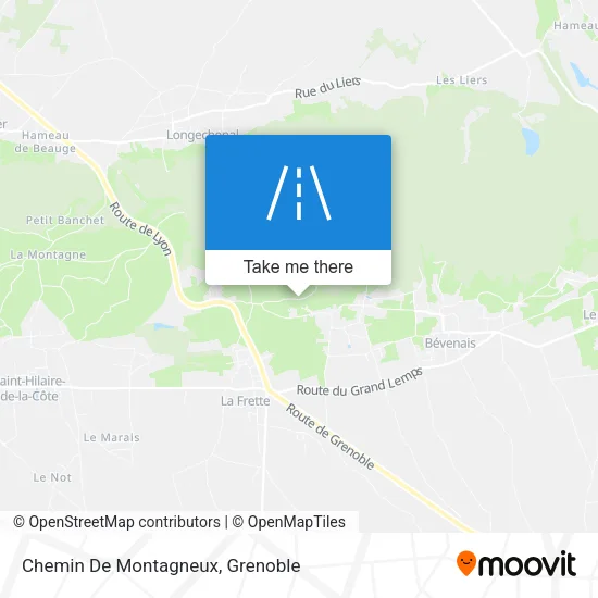 Chemin De Montagneux map