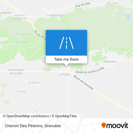 Chemin Des Pèlerins map