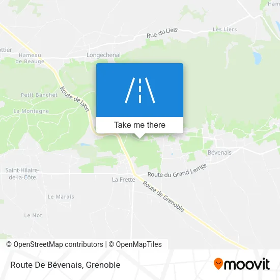 Route De Bévenais map