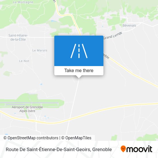 Route De Saint-Étienne-De-Saint-Geoirs map