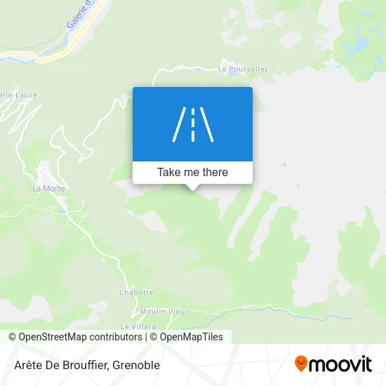 Arête De Brouffier map