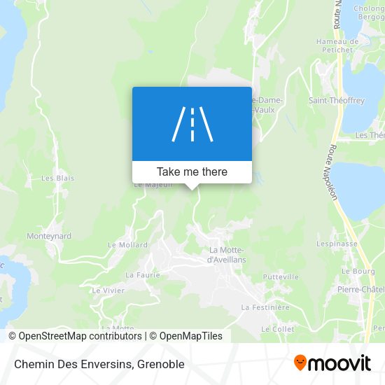 Chemin Des Enversins map