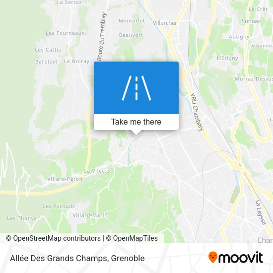 Allée Des Grands Champs map
