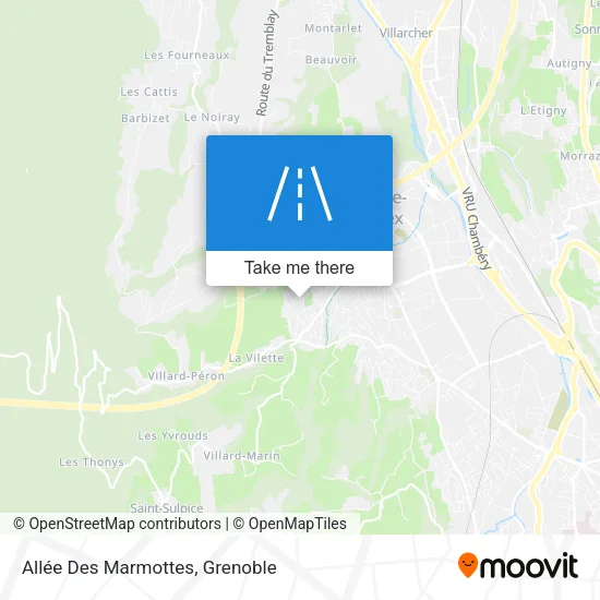 Allée Des Marmottes map