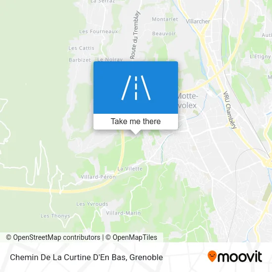 Chemin De La Curtine D'En Bas map