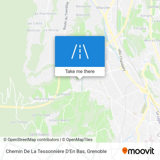 Chemin De La Tessonnière D'En Bas map