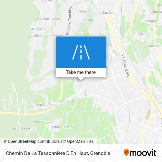 Chemin De La Tessonnière D'En Haut map