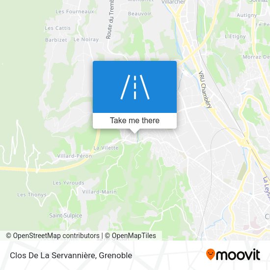 Clos De La Servannière map