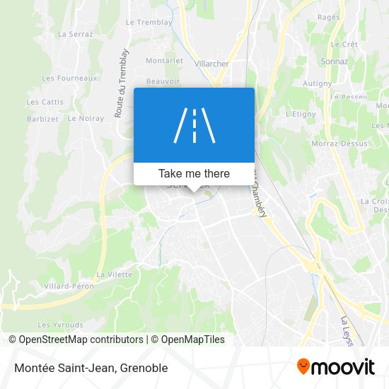 Montée Saint-Jean map