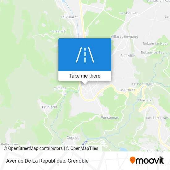 Avenue De La République map