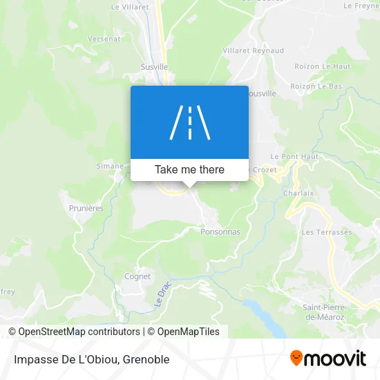Impasse De L'Obiou map