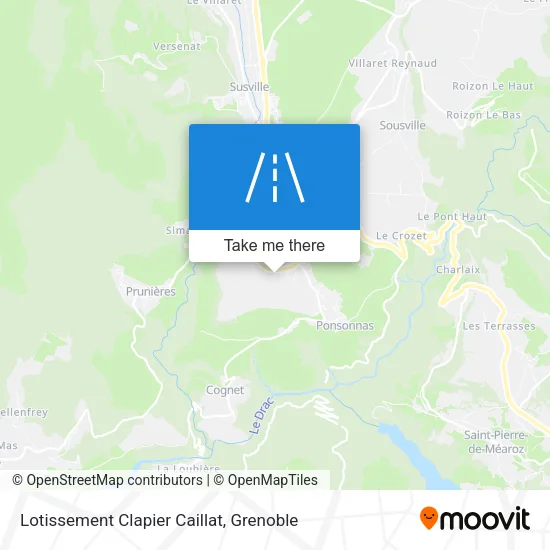 Lotissement Clapier Caillat map