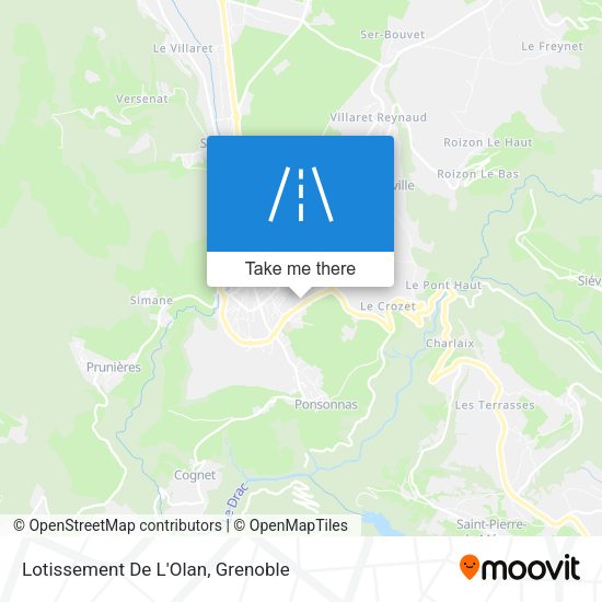 Lotissement De L'Olan map