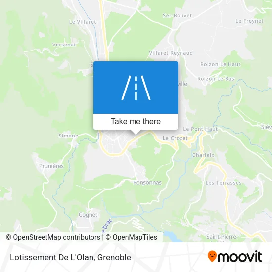 Lotissement De L'Olan map