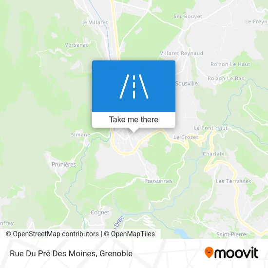 Rue Du Pré Des Moines map