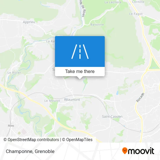 Champonne map