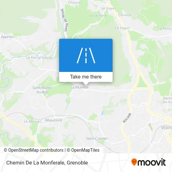 Chemin De La Monferale map