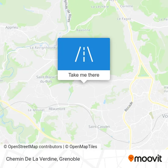 Chemin De La Verdine map