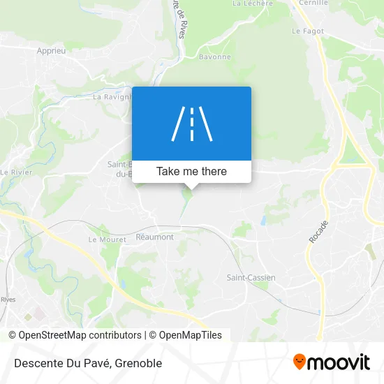 Descente Du Pavé map