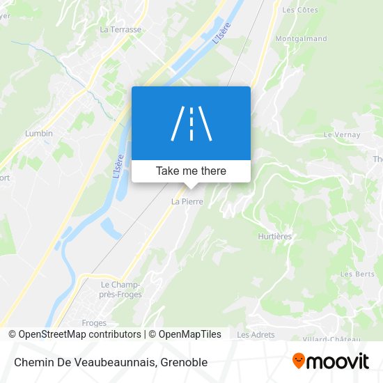 Chemin De Veaubeaunnais map
