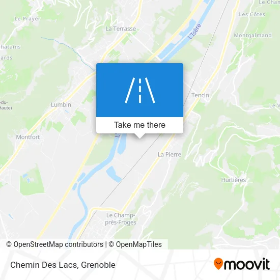 Chemin Des Lacs map