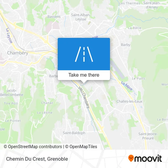 Chemin Du Crest map