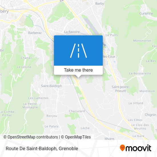 Route De Saint-Baldoph map