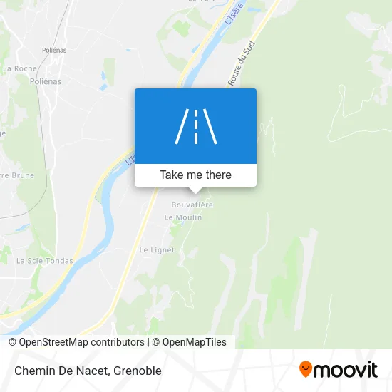 Chemin De Nacet map