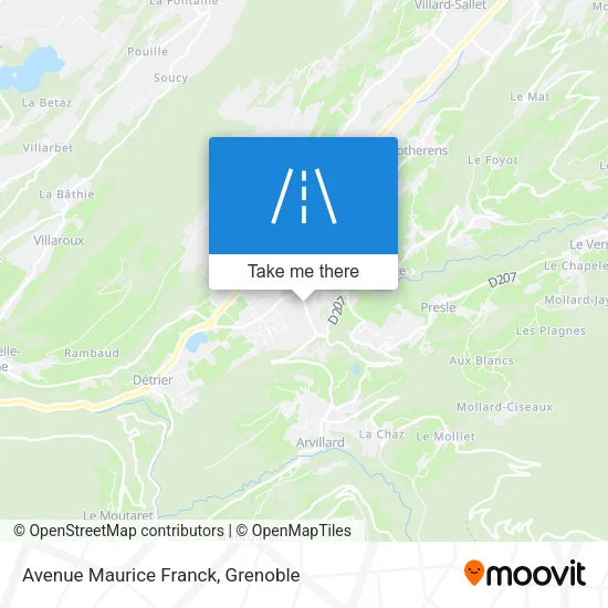 Avenue Maurice Franck map