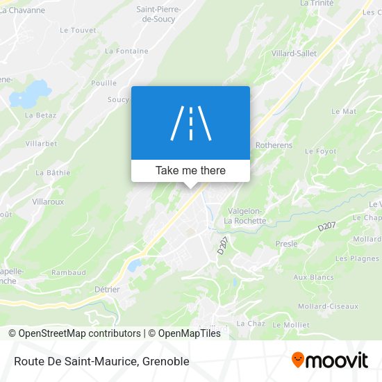Route De Saint-Maurice map