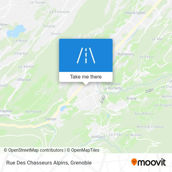 Rue Des Chasseurs Alpins map