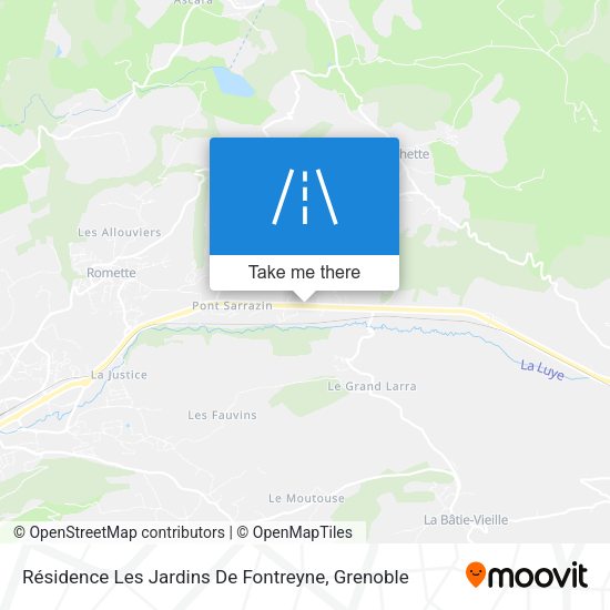 Résidence Les Jardins De Fontreyne map