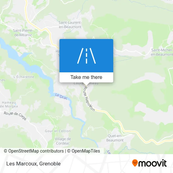 Les Marcoux map