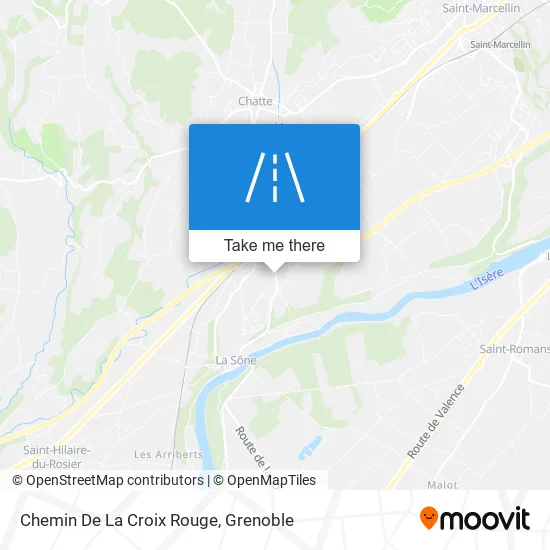 Chemin De La Croix Rouge map