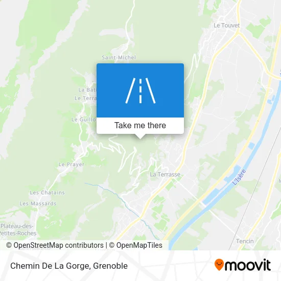 Chemin De La Gorge map