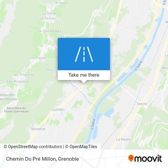 Chemin Du Pré Millon map
