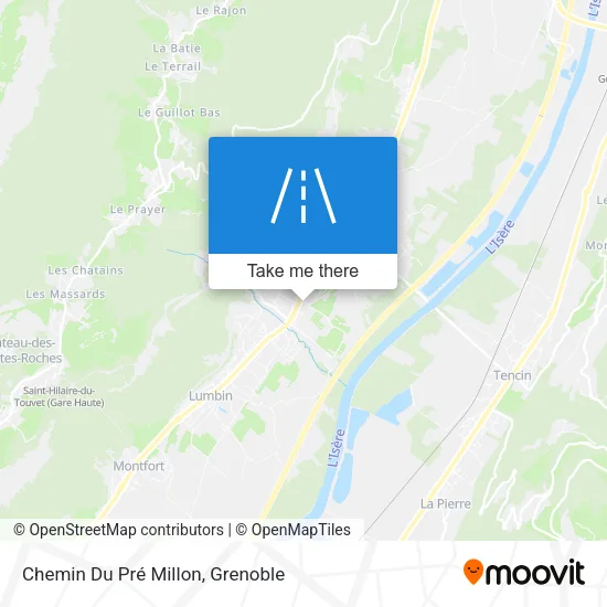Chemin Du Pré Millon map