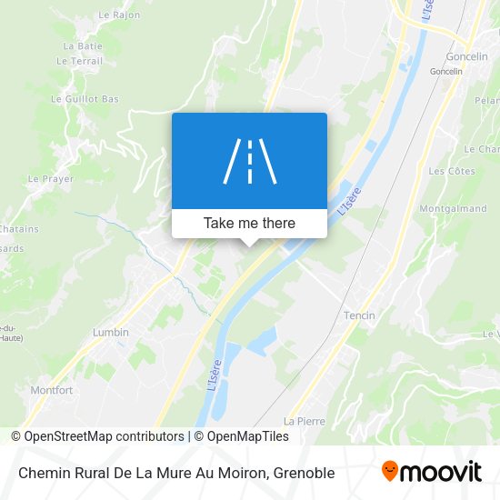 Chemin Rural De La Mure Au Moiron map