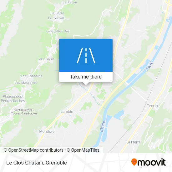 Le Clos Chatain map