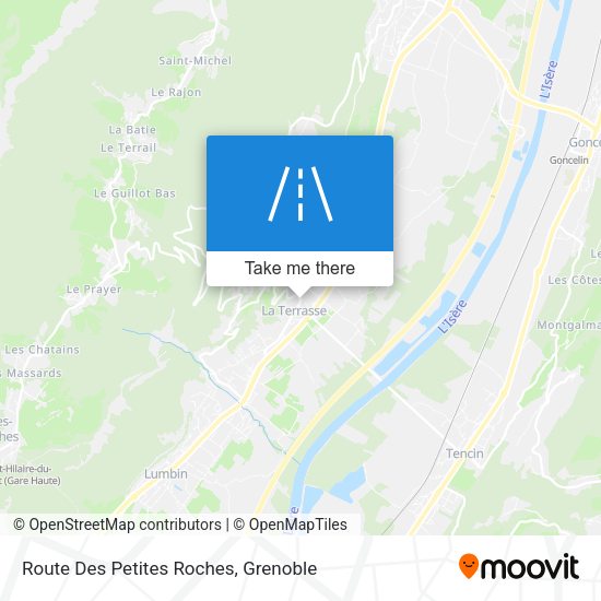 Route Des Petites Roches map