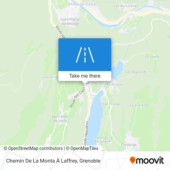 Chemin De La Monta À Laffrey map