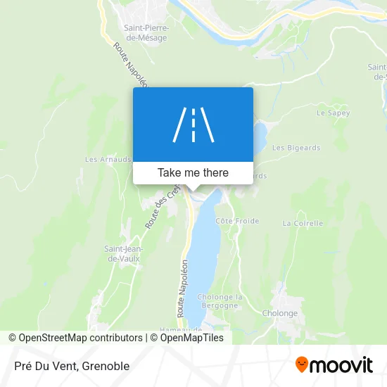 Pré Du Vent map