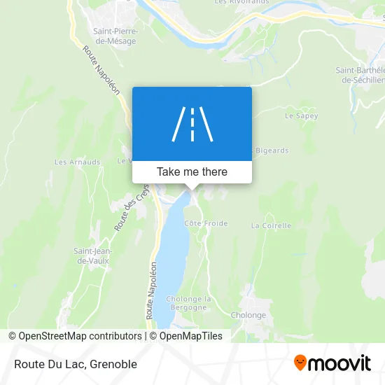 Route Du Lac map