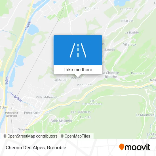Chemin Des Alpes map