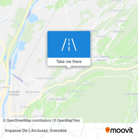 Impasse De L'Arclusaz map