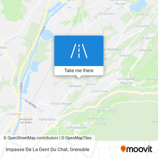 Impasse De La Dent Du Chat map