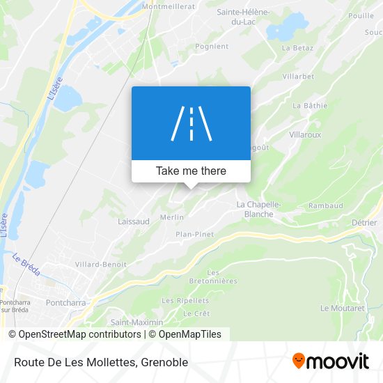 Route De Les Mollettes map