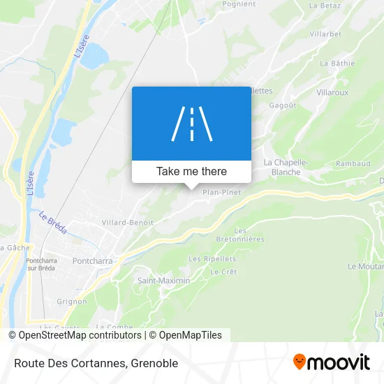 Route Des Cortannes map