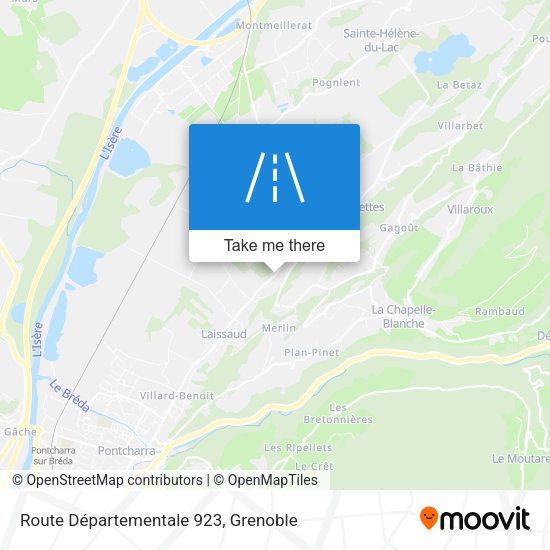 Route Départementale 923 map